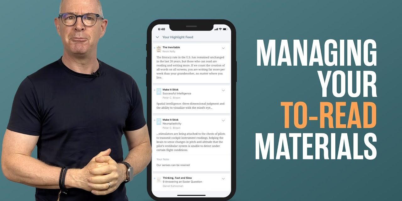 How I Manage My Reading Materials | Readwise & Instapaper