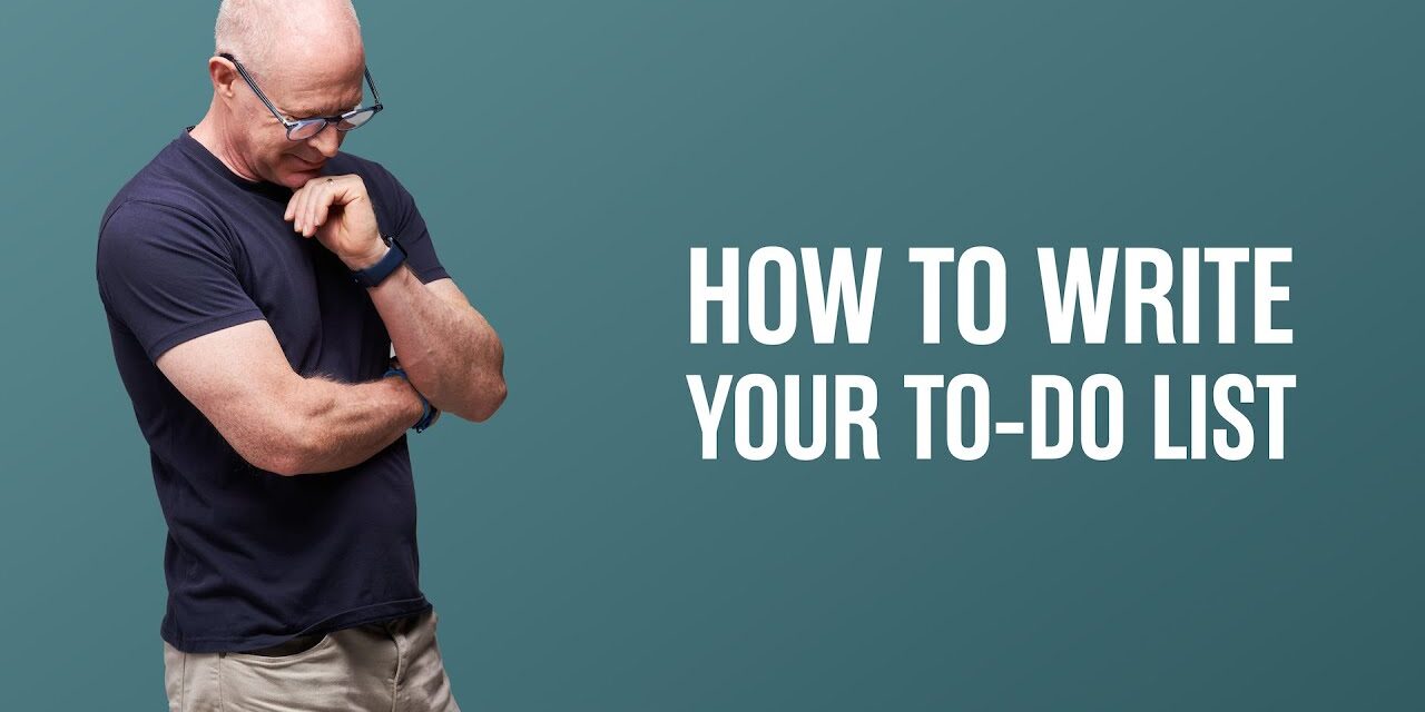 How To Write Your To-Do List | PRODUCTIVITY TIP.